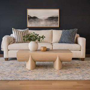 Royal Hampton Coffee Table | 48" Curved Rectangular | Mango Wood - 1 of 4