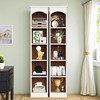 MAYEERTY 7-Tier Corner Bookshelf, Industrial Corner Etagere Bookcase - 3 of 4