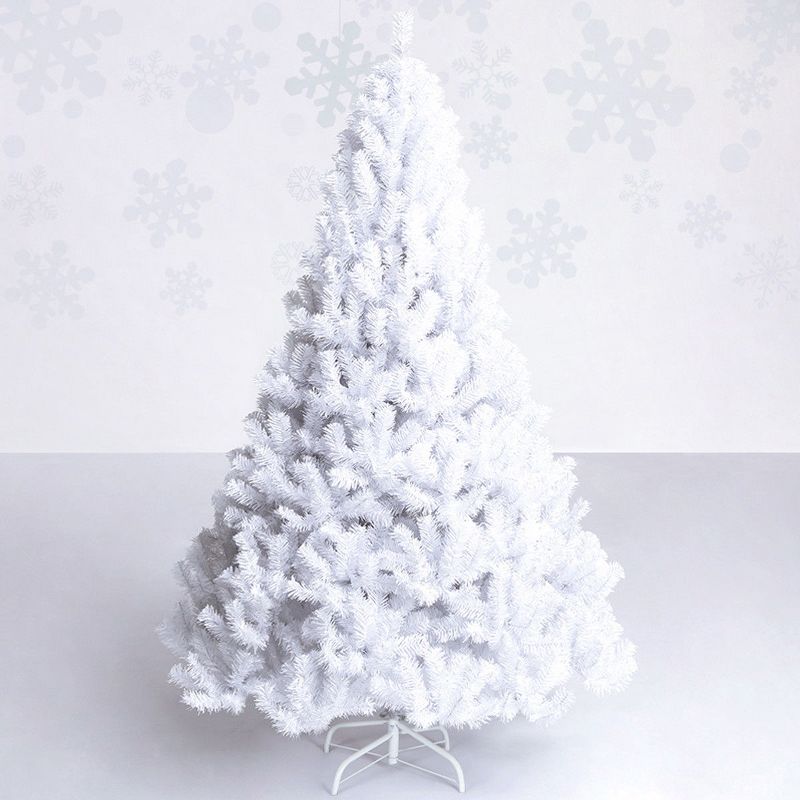 Costway 5Ft Christmas Tree Artificial PVC W/Stand Indoor Outdoor Decoration White, 2 of 9