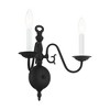 Livex Lighting Williamsburgh 2 - Light Wall Light in  Black - 3 of 4