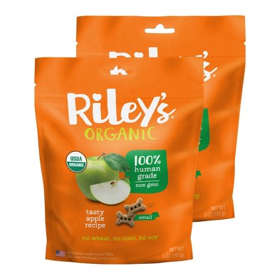 Riley's Organics Tasty Apple Small Bone Dog Treats