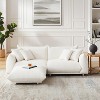 MINIMORE Modern Style 88.9"W Chris 3Seater Sofa and Ottoman - 3 of 4