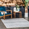 Nuloom Codi Moroccan Banded Machine Washable Pet Friendly Indoor/Outdoor Area Rug, 8' x 10', Green - 2 of 4