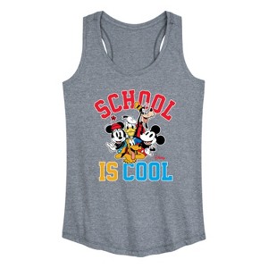 Women's - Disney - School Is Cool Graphic Racerback Tank - 1 of 4