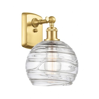 Athens Deco Swirl - 1 Light Wall Sconce In Industrial Style-13 Inches Tall and 8 Inches Wide