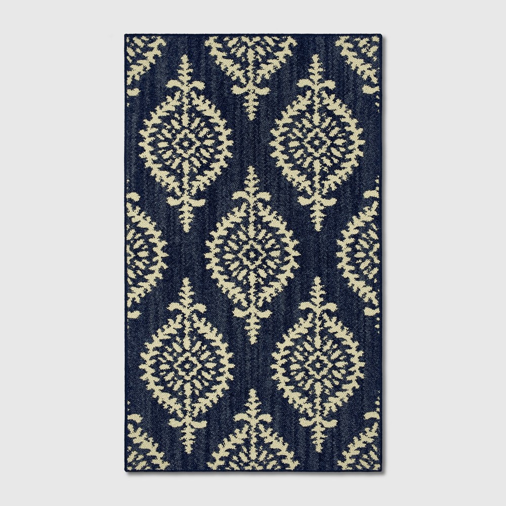 1'8"X2'10" Paisley Tufted Accent Rugs Indigo - Threshold