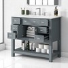 Mshliw 36 Inch Modern Bathroom Vanity with Ceramic Sink, Freestanding Cabinet with 6 Drawers and 2 Soft Close Doors - 4 of 4