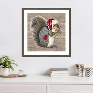 Amanti Art Warm in the Wilderness Squirrel by Tara Reed Framed Wall Art Print - 1 of 4