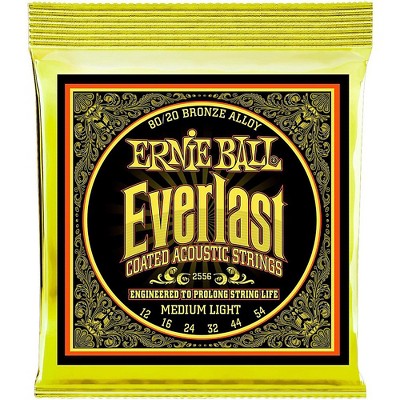 Ernie Ball 2556 Everlast 80/20 Bronze Medium Light Acoustic Guitar Strings