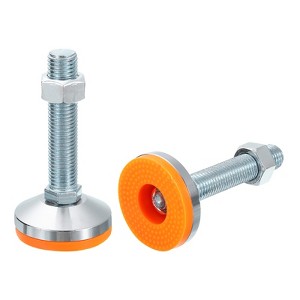 Unique Bargains Carbon Steel Non-Skid Adjustable Furniture Table Feet Leveling Feet 2 Pcs - 1 of 4