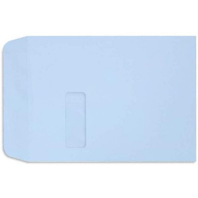 LUX 9" x 12" Open End Window Envelopes Baby Blue LUX-1590-13-50