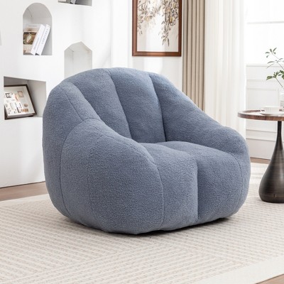 Runesay Modern Bean Bag Sofa with Tufted Soft Stuffed Filling, Fluffy and Lazy Sofa