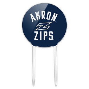University of Akron Zips Logo Acrylic Cake Topper Party Decoration for Wedding Anniversary Birthday Graduation - 1 of 4