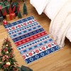 COZONY Christmas Holiday Themed Washable Non Slip Runner Rug for Hallway Kitchen Bedroom - 2 of 4