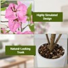 2Pack 4FT Artificial Bougainvillea Tree, Faux Flower Tree with Lifelike Leaves, Potted Fake Bougainvillea Tree for Home Living Room Decor - 4 of 4