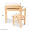 Melissa & Doug Wooden Child's Lift-Top Desk and Chair - Honey - 3 of 4
