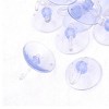 Unique Bargains Home Bathroom PVC Plastic Suction Cup Hook Clear Blue 12 Pcs - 2 of 4