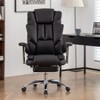 NicBex Office Chair with Adjustable Height Modern Rotatable Leather Computer Chair with Casters, Armrests and Footrest for Office, Study, Black - 2 of 4
