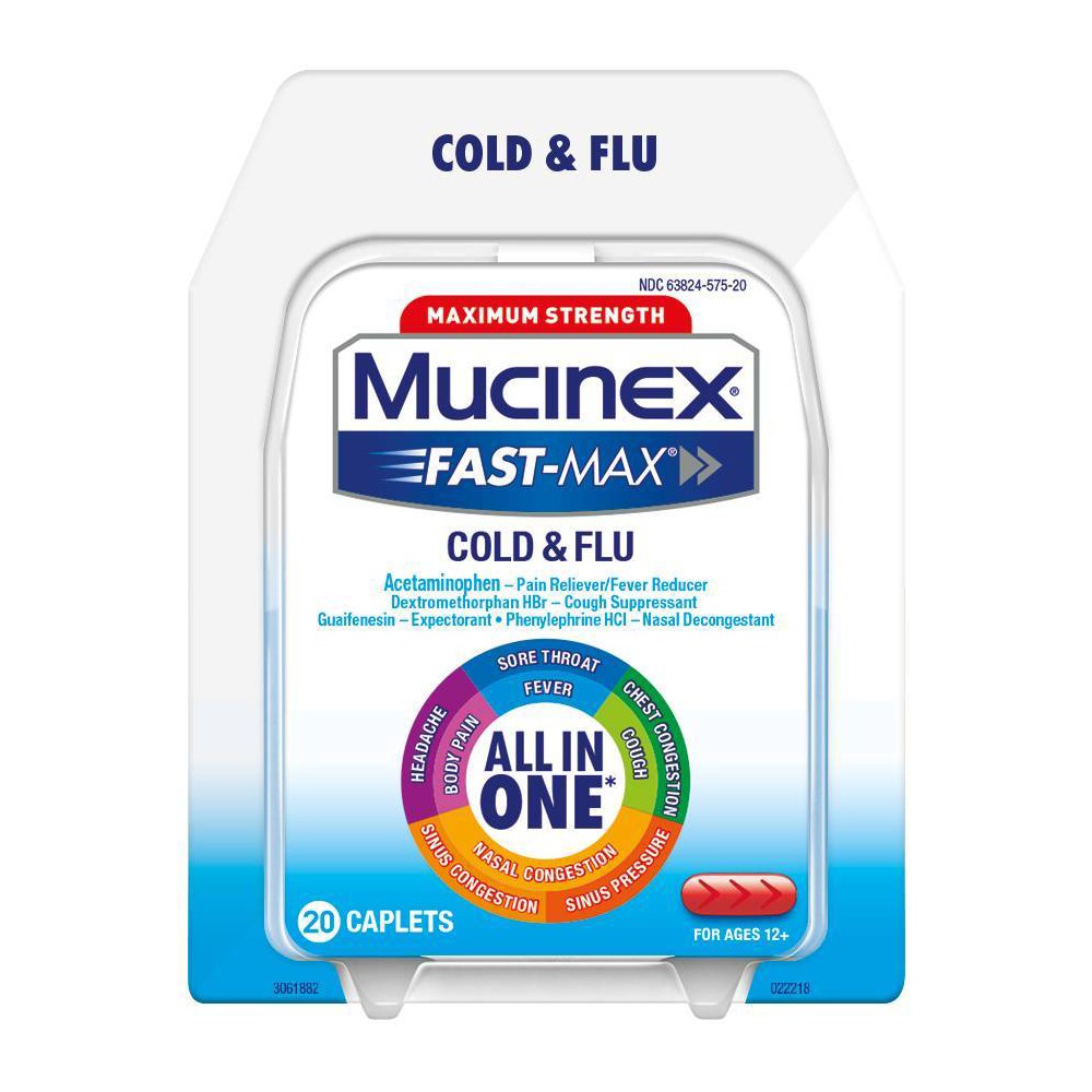 UPC 363824192208 product image for Mucinex Fast-Max Caplets - Cold & Flu - 20ct | upcitemdb.com