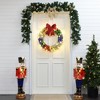 LuxenHome 2Ft Round Ornament Wreath Outdoor Holiday Decoration with Lights Multi-Color - 4 of 4