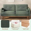Mid Century Modern Couch, 65" Loveseat Sofa, Comfy Love Seat Couches for Living Room, Deep Seat Couch Linen Upholstered Sofas for Bedroom Office - 4 of 4