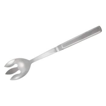 Winco Notched Spoon, Hollow Handle, Stainless Steel, 11-3/4"