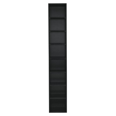 VANIRROR Tall Narrow Bookshelf, 8-Tier Cube Display Rack, Modern Corner Bookshelf with Storage Space, Storage Cabinet for Home Office