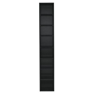 VANIRROR Tall Narrow Bookshelf, 8-Tier Cube Display Rack, Modern Corner Bookshelf with Storage Space, Storage Cabinet for Home Office - 1 of 2