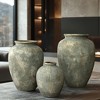 LuxenHome Rustic Gold and Brown Terracotta 8.7-Inch Tall Bud Vase Multicolored - 4 of 4