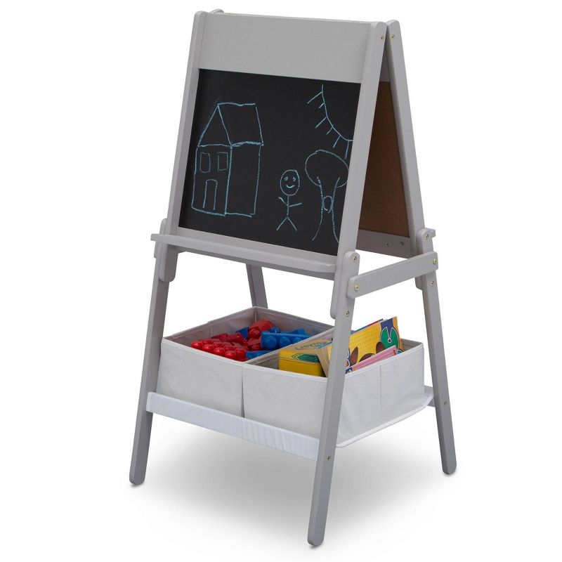 Delta Children MySize Double-Sided Storage Easel- Gray, 5 of 10