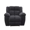 MAYEERTY Recliner Chair, Corduroy Fabric Reclining Chair with Adjustable Backrest for Living Room, Dark Gray - 2 of 4