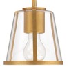 Crystorama Lighting Fulton 1 - Light Vanity in  Antique Gold/Clear - 4 of 4