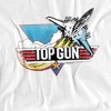 Top Gun Jet Swoop Logo Adult T-Shirt White - 2 of 4