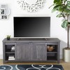 FC Design 58"W Farmhouse Sliding Barn Door TV Stand for TVs up to 65 Inches - 3 of 4