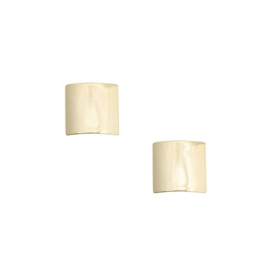 SOHI Women's California Gold Minimal Square Stud Earrings