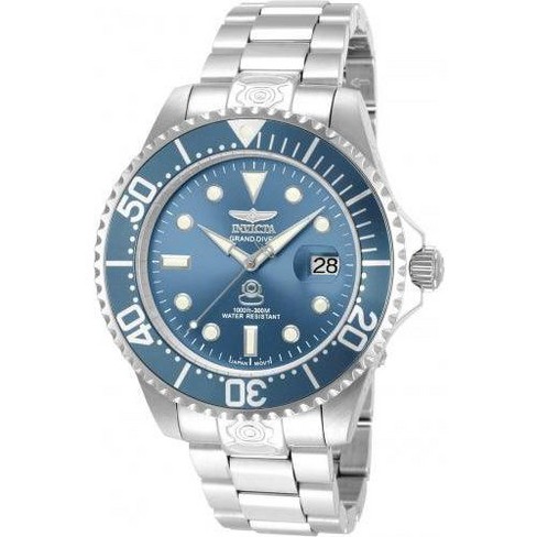 Invicta 13859 Men's Grand Diver Blue Dial Stainless Steel Bracelet Automatic Dive Watch - image 1 of 3