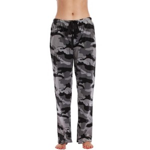 #followme Silky Fleece Printed Pajama Pants for Women - 1 of 3