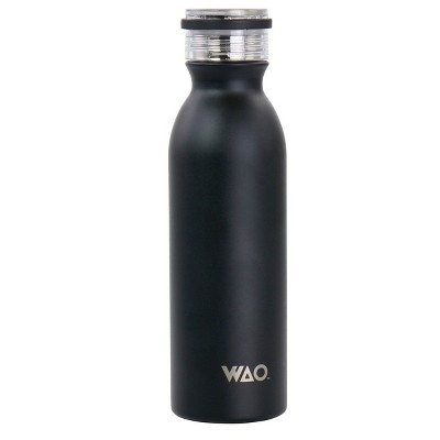 WAO 38 oz. Thermal Bottle with Lid in Matte Black