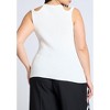 ELOQUII Women's Plus Size Strappy Racer Tank - 3 of 4