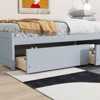 RISOKEYS Twin Platform Bed Frame with 2 Storage Drawers - Space-Saving Solid Rubber Wood Daybed for Teens & Adults,No Box Spring Needed - 4 of 4