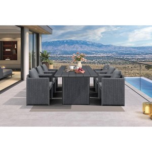 PURPLE LEAF Patio Dining Furniture Set Modern Outdoor Furniture Set Aluminum Dining Table and Chairs - 1 of 4