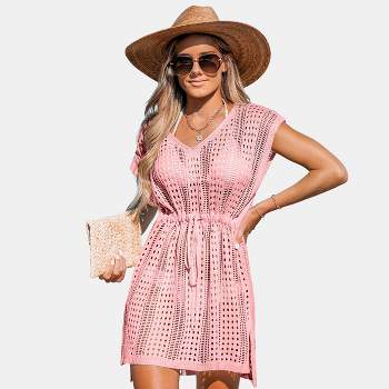 Women's Drawstring & Cut-Out Cover-Up Dress - Cupshe