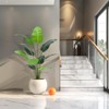 Artificial Bird of Paradise Plant 4-5FT Fake Palm Tree Modern Decor Faux Plants Perfect Housewarming Gift with 8 Trunks Faux Leaves - 4 of 4