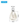 Unique Bargains Metal Bulk Elegant DIY Crafts Jewelry Making Pearl Pendant 50 Pcs - 2 of 4