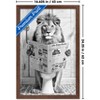 Trends International Reinders: Toilet Humor - Lion Toilet Framed Wall Poster Prints Mahogany Framed Version 14.725" x 22.375" - 3 of 4
