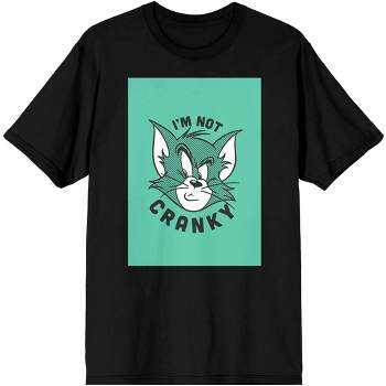 Men's Black Tom And Jerry T-shirt, Macho Mouse : Target