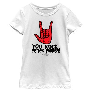 Girl's Marvel Spider-Man: No Way Home You Rock Peter Parker T-Shirt - 1 of 4