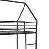 Hotraffy Twin over Twin House Bed with Ladder and Slider - 4 of 4