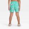 Toddler Boys' Sea Gull Printed Swim Shorts - Cat & Jack™ Aqua Green - 2 of 3