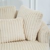 Hrinhom 59.8"W Modern Sofa Chair, Barrel Accent Chair With 5 Pillows And Storage Ottoman - 4 of 4